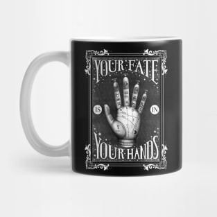Your Fate Is In Your Hands Palmistry with Vintage Look Mug